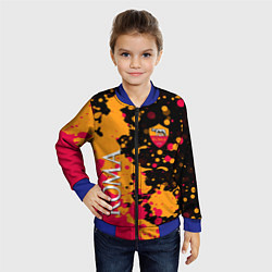 Бомбер детский Roma Краска, цвет: 3D-синий — фото 2