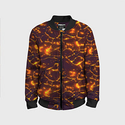 Бомбер детский Раскалённый камуфляж, цвет: 3D-черный
