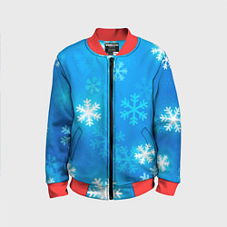 Бомбер детский Зима 2023, цвет: 3D-красный
