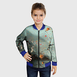 Бомбер детский Светлый туман и разные краски, цвет: 3D-синий — фото 2