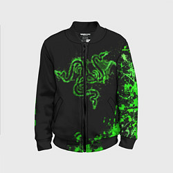 Бомбер детский Razer брызги, цвет: 3D-черный