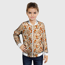 Бомбер детский Шахматная битва, цвет: 3D-белый — фото 2