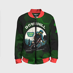 Бомбер детский Downhill Extreme Sport, цвет: 3D-красный