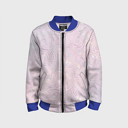 Бомбер детский Голограмма в стиле Уильяма Морриса, цвет: 3D-синий