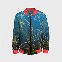 Бомбер детский Vanguard floral pattern, цвет: 3D-красный