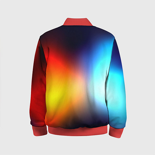 Детский бомбер Горячий красный градиент / 3D-Красный – фото 2