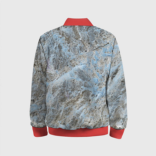 Детский бомбер Паутина белая / 3D-Красный – фото 2