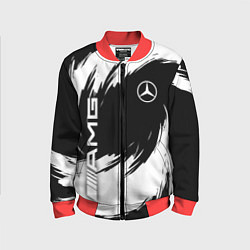 Бомбер детский Mercedes benz - white color, цвет: 3D-красный