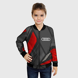 Бомбер детский Audi sports racing, цвет: 3D-черный — фото 2