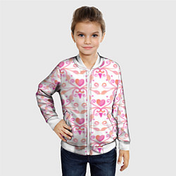Бомбер детский Love mood, цвет: 3D-белый — фото 2