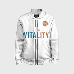 Бомбер детский Форма Team Vitality white, цвет: 3D-белый