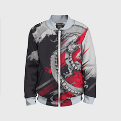 Бомбер детский Dragon - Japan style, цвет: 3D-серый