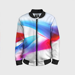 Бомбер детский Футболка Россия, цвет: 3D-черный