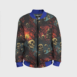 Бомбер детский Нечистый дух, цвет: 3D-синий