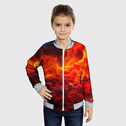 Бомбер детский Магма, цвет: 3D-серый — фото 2