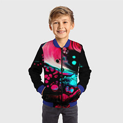 Бомбер детский Пигмент, цвет: 3D-синий — фото 2