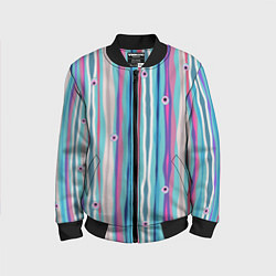 Бомбер детский Глазные яблоки, цвет: 3D-черный