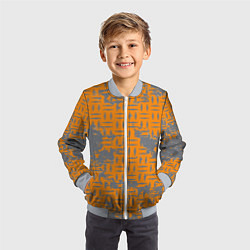 Бомбер детский Старый металл, цвет: 3D-серый — фото 2