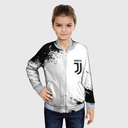 Бомбер детский Juventus sport color black, цвет: 3D-серый — фото 2