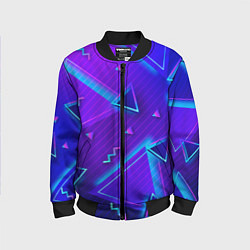 Бомбер детский Neon Pattern colored, цвет: 3D-черный