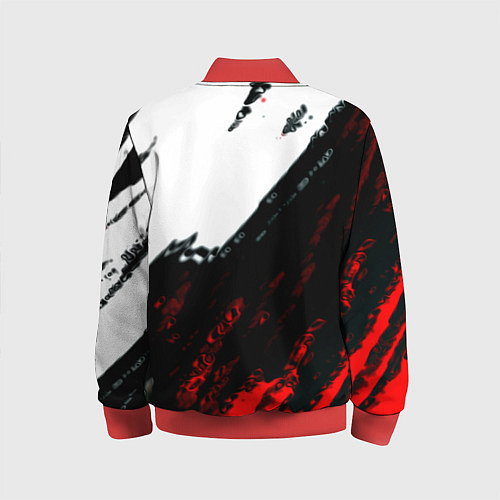 Детский бомбер Россия краски абстракция / 3D-Красный – фото 2