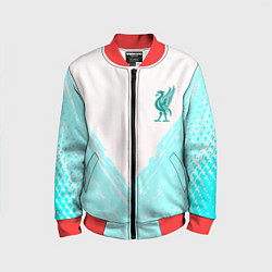 Бомбер детский Liverpool logo texture fc, цвет: 3D-красный
