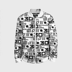 Детский бомбер Thirty Seconds to Mars pattern rock