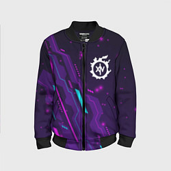 Бомбер детский Final Fantasy neon gaming, цвет: 3D-черный