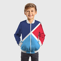Бомбер детский Расцветка из 90, цвет: 3D-белый — фото 2