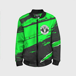 Детский бомбер Manchester United sport green