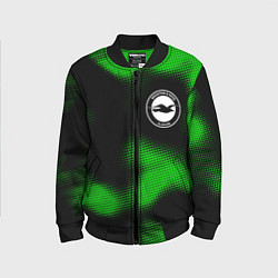 Бомбер детский Brighton sport halftone, цвет: 3D-черный