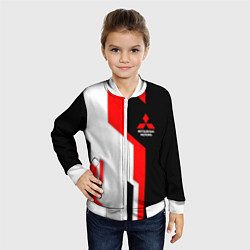 Бомбер детский Mitsubishi red uniform, цвет: 3D-белый — фото 2