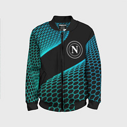 Бомбер детский Napoli football net, цвет: 3D-черный