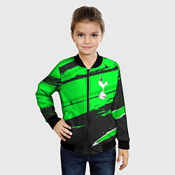 Бомбер детский Tottenham sport green, цвет: 3D-черный — фото 2
