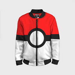 Детский бомбер Pokeball texture