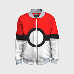 Детский бомбер Pokeball texture