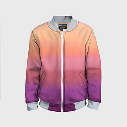 Бомбер детский Абстракция градиент на закате дня, цвет: 3D-серый