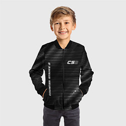Бомбер детский Counter Strike 2 metal game lines, цвет: 3D-черный — фото 2