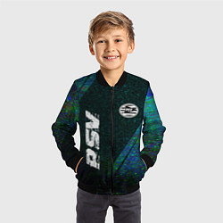 Бомбер детский PSV glitch blue, цвет: 3D-черный — фото 2
