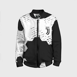 Бомбер детский Juventus hexagon black sport, цвет: 3D-черный