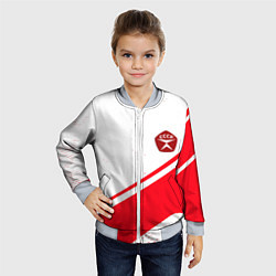 Бомбер детский СССР спортивный стиль и знак качества, цвет: 3D-серый — фото 2