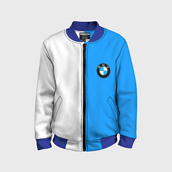 Бомбер детский BMW sport blue white, цвет: 3D-синий