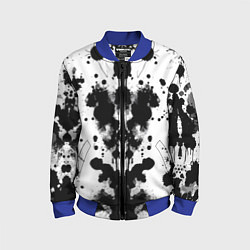 Бомбер детский The psychedelic Rorschach test - ai art, цвет: 3D-синий