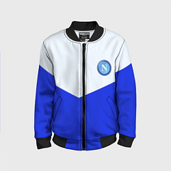 Бомбер детский Napoli fc geometry, цвет: 3D-черный