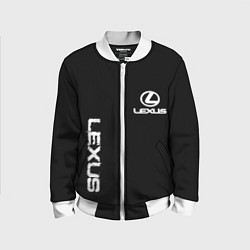 Детский бомбер Lexus white logo auto