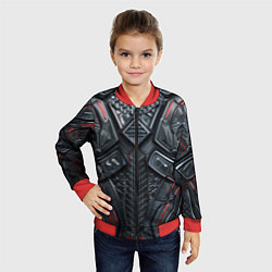 Бомбер детский Железный путешественник, цвет: 3D-красный — фото 2
