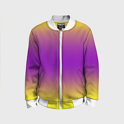 Бомбер детский Градиент текстура абстракция, цвет: 3D-белый