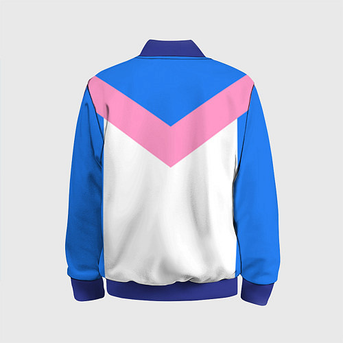 Детский бомбер В стиле 90-х ретро спортивная / 3D-Синий – фото 2