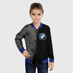 Бомбер детский Bmw performance Темный, цвет: 3D-синий — фото 2