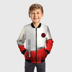 Бомбер детский BMW metal carbon steel, цвет: 3D-черный — фото 2